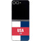 USA Flag Color Block Galaxy Z Flip6 Skin